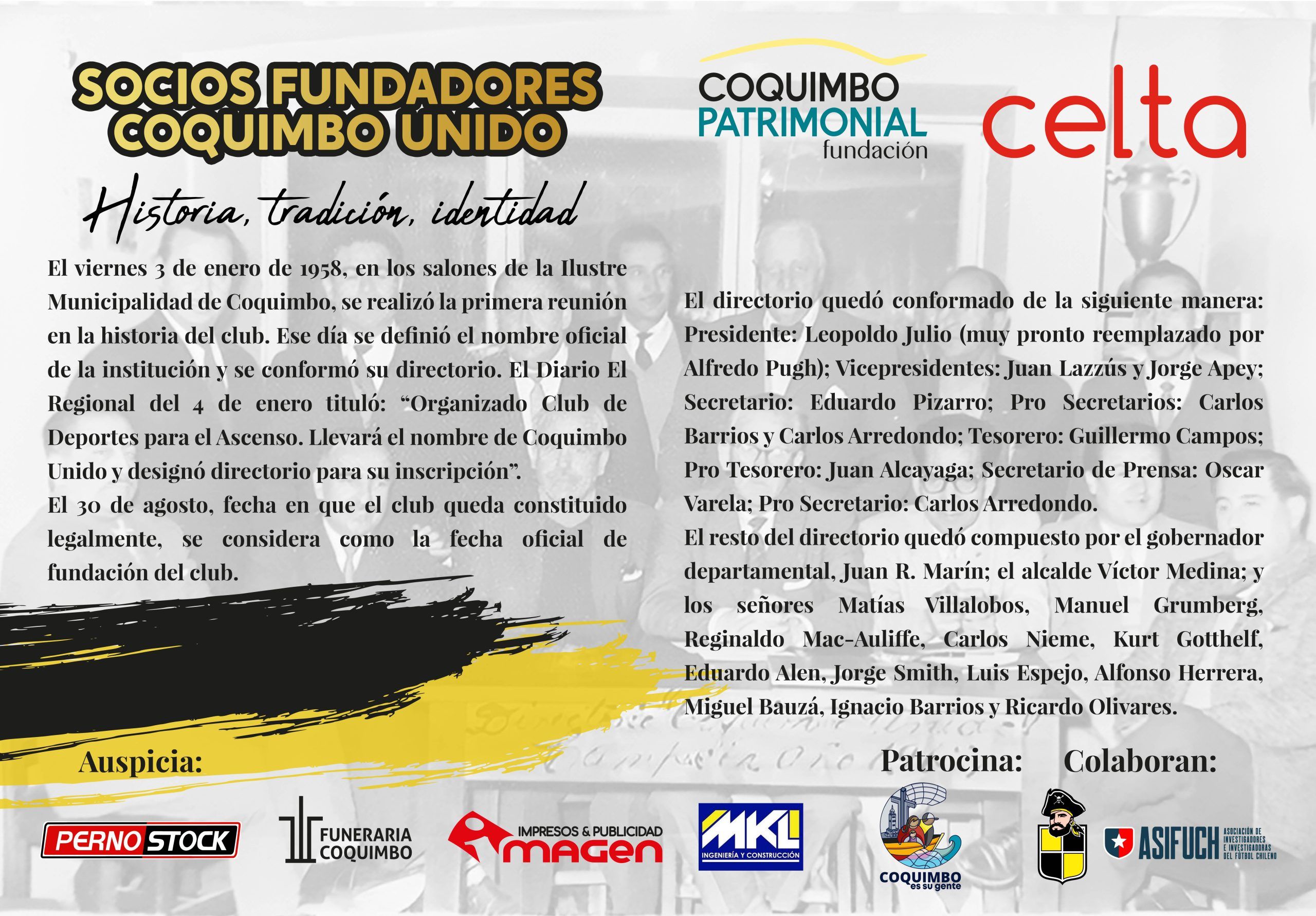 FELIPE FERNANDEZ – 115×80 cm SOCIOS ANTIGUOS COQUIMBO UNIDO copia